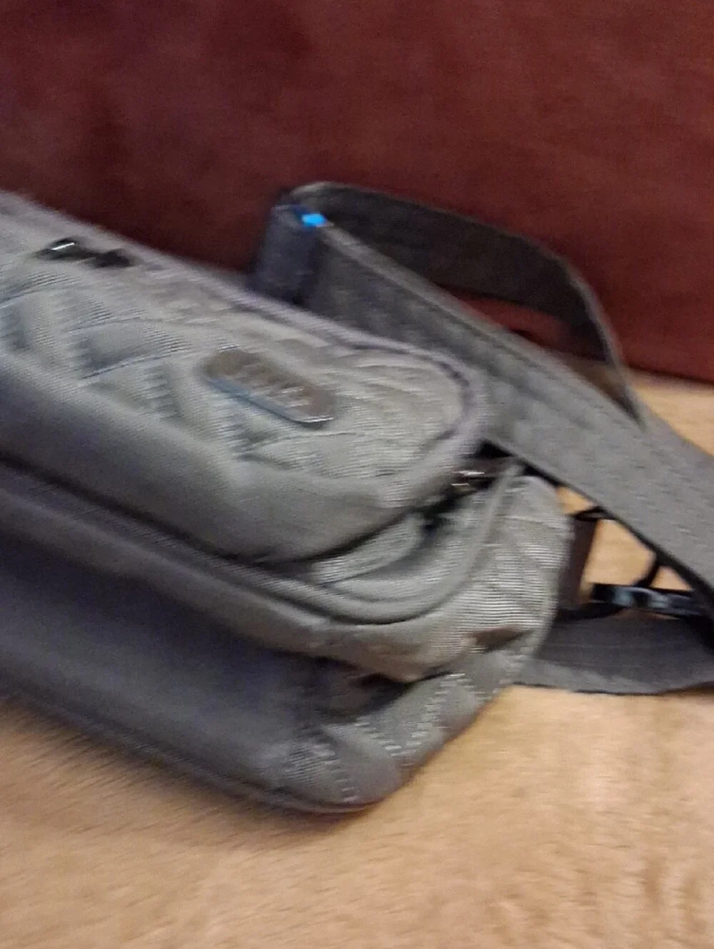 lug Quilted Belt Bag in Gray